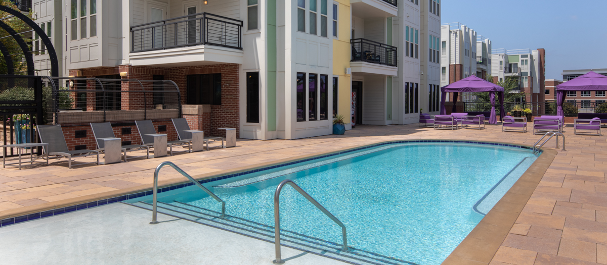 Pool at MAA 1225 luxury apartment homes in Charlotte, NC