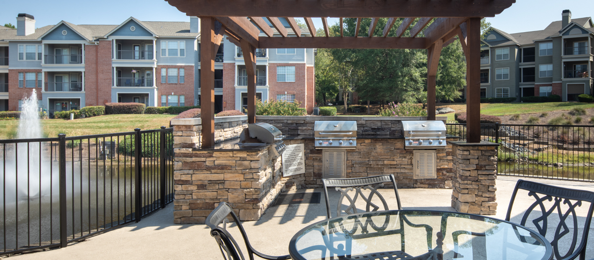 Grilling Area at MAA Beverly Crest luxury apartment homes in Charlotte, NC