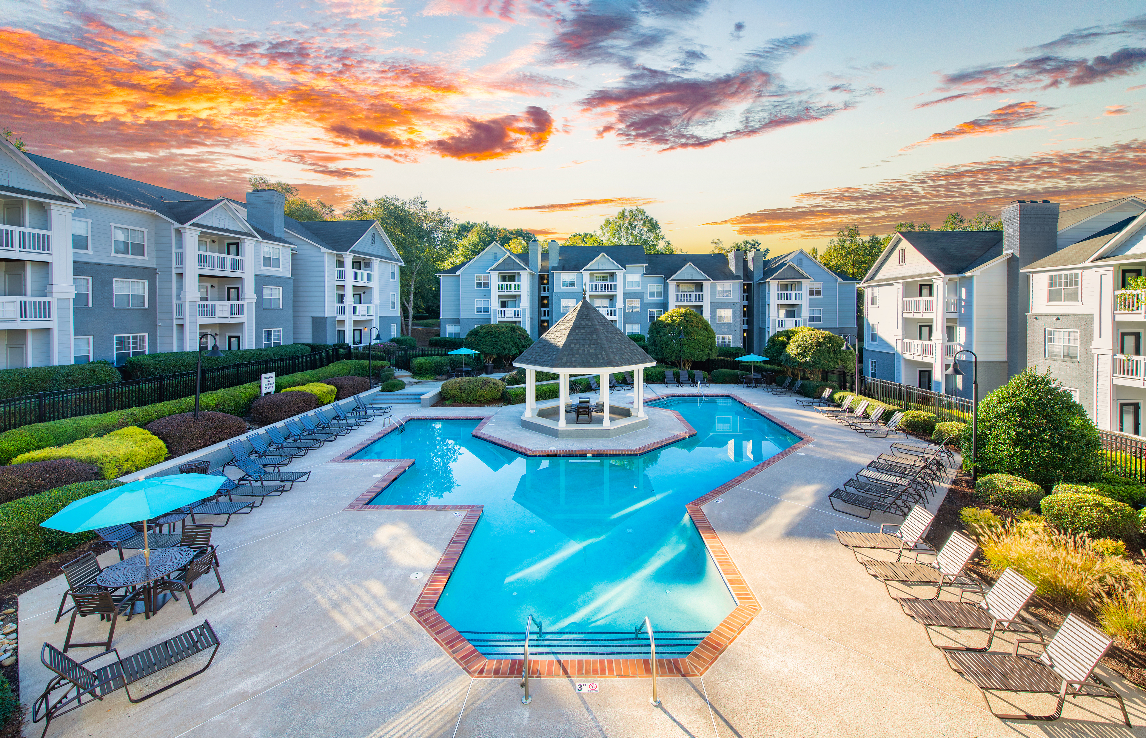 Pool at MAA Chancellor Park luxury apartment homes in Charlotte, NC